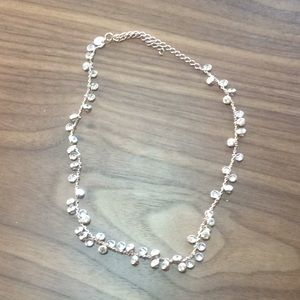 Nordstrom Rose Gold and crystal necklace